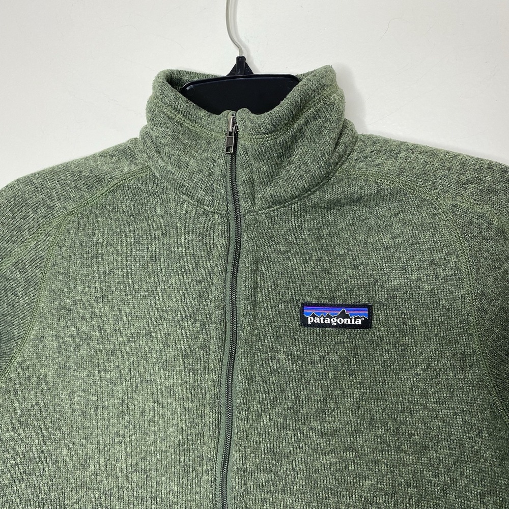 Patagonia Better Sweater Jacket Womens Small Olive Green Full Zip Fleece Pockets - Picture 2 of 16